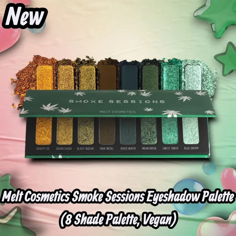 🔴 New Melt Cosmetics Smoke Sessions Eyeshadow Palette (8 Shade Palette, Vegan)